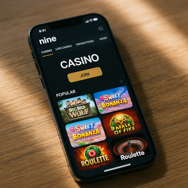Nine Casino - Mobile Gaming Experience - Responsive Design for Australia